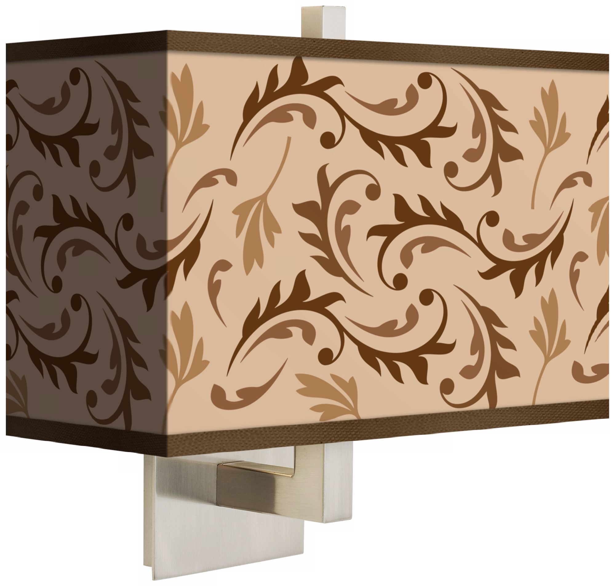Fall Breeze Rectangular Giclee Shade Wall Sconce