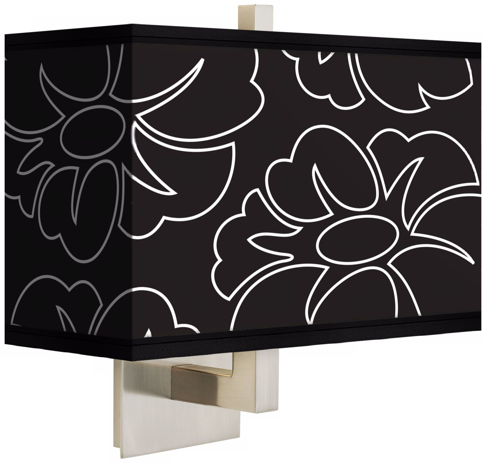 Summer Silhouette Rectangular Giclee Shade Wall Sconce