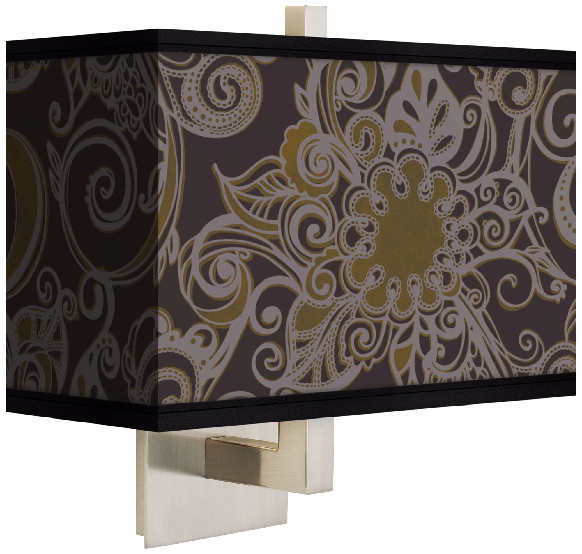 Stacy Garcia Ornament Metal Rectangular Shade Wall Sconce