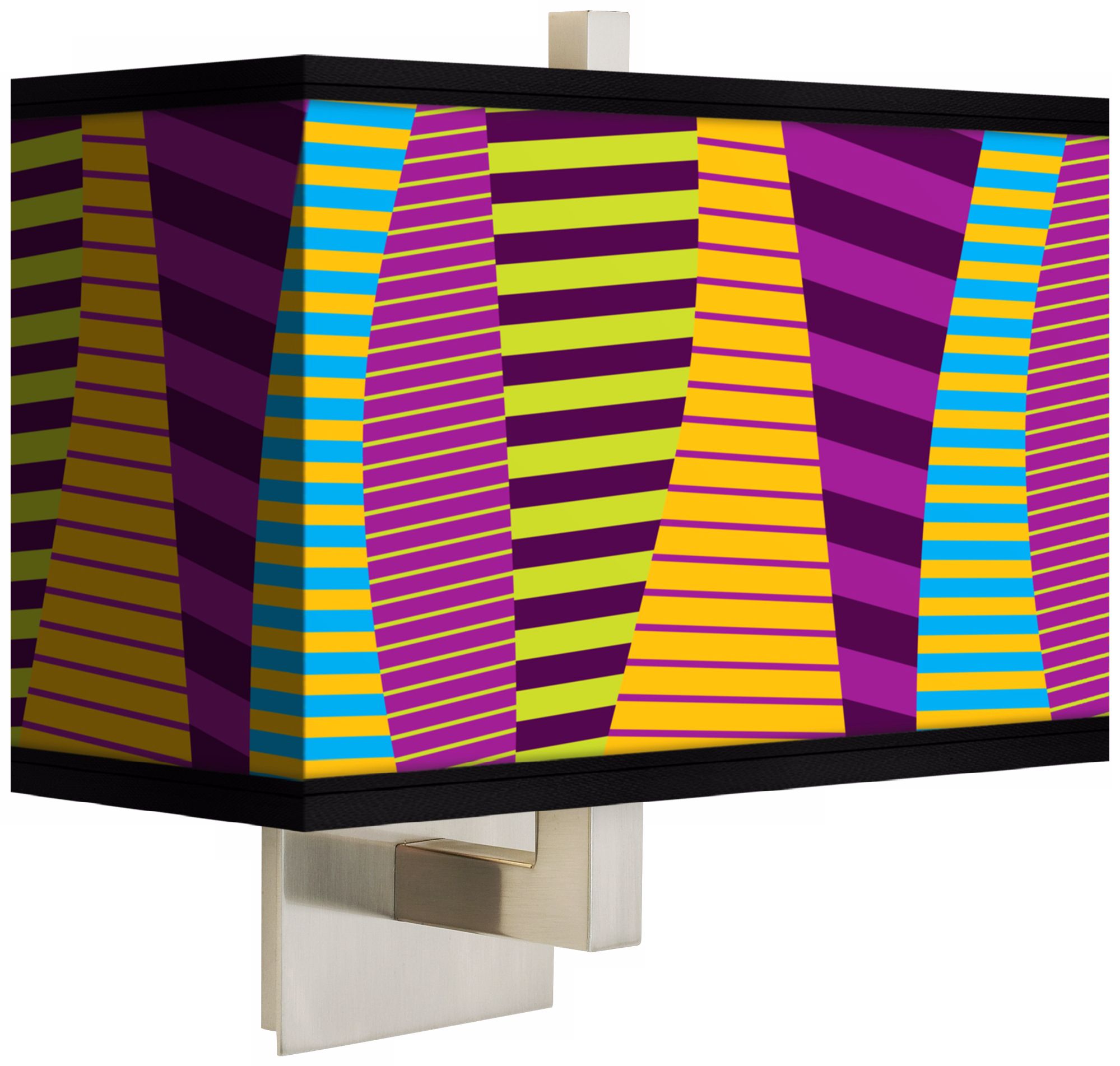 Mambo Rectangular Giclee Shade Wall Sconce