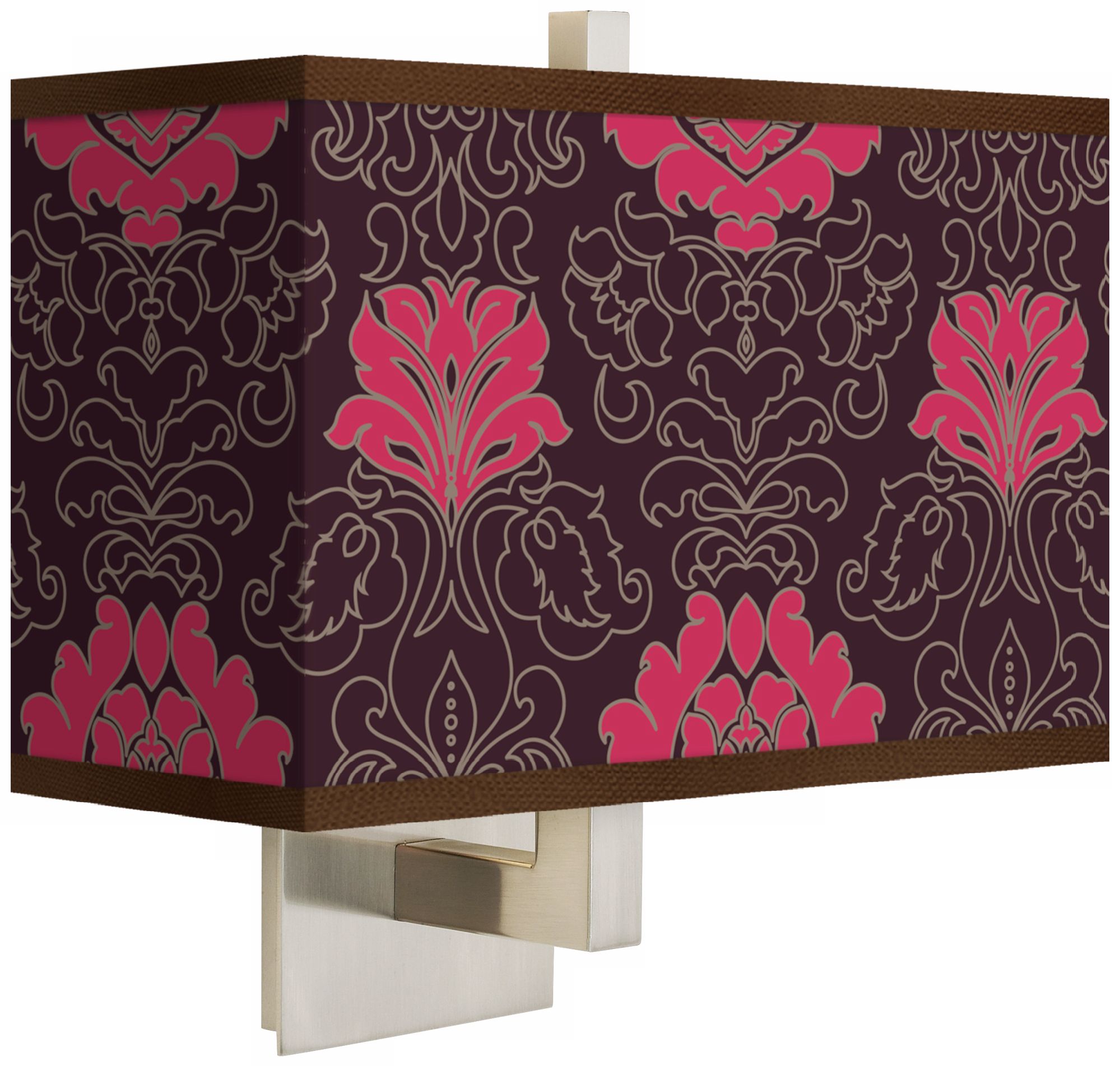 Stacy Garcia Florentia Wild Berry Giclee Rectangular Wall Sconce