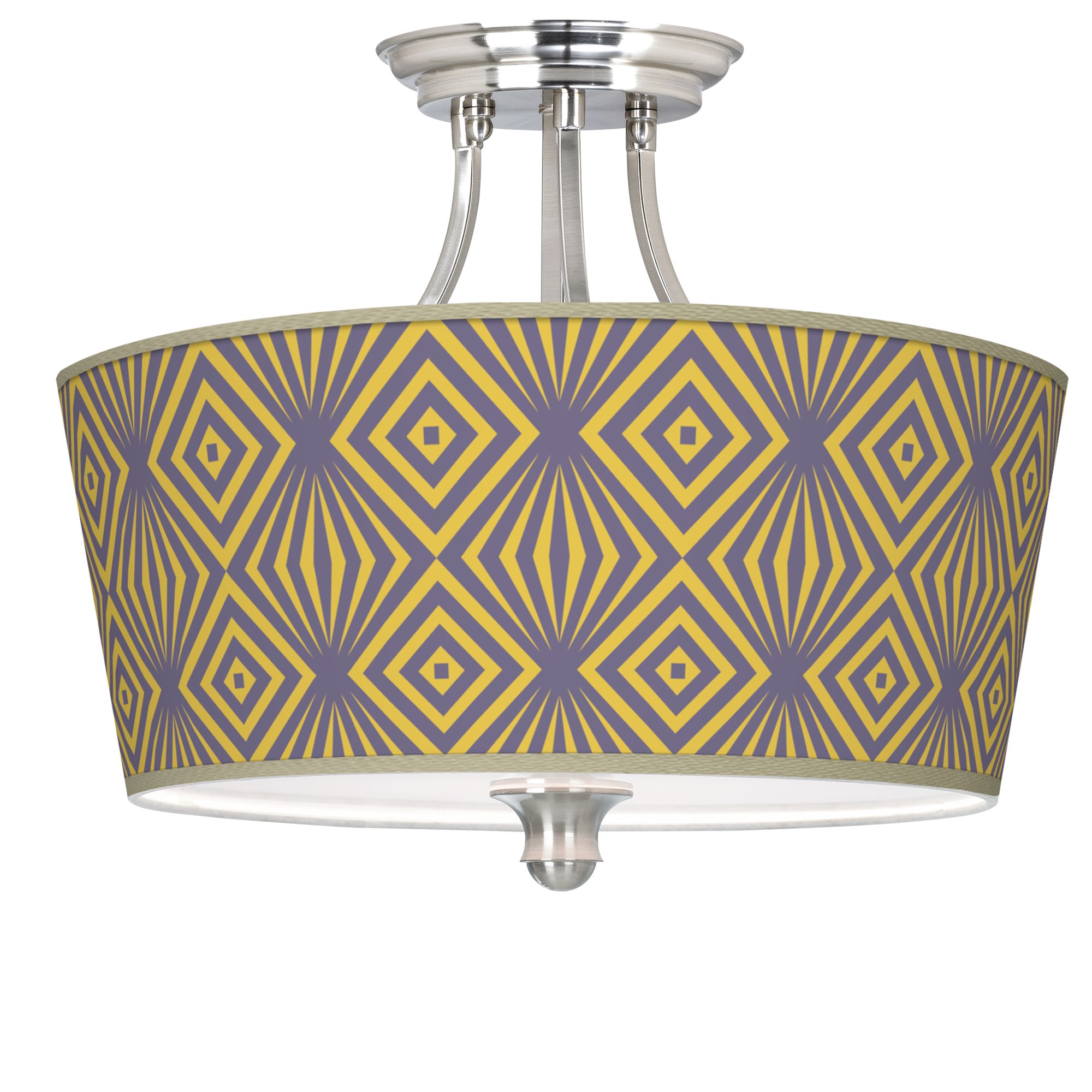 Deco Revival Tapered Drum Giclee Ceiling Light