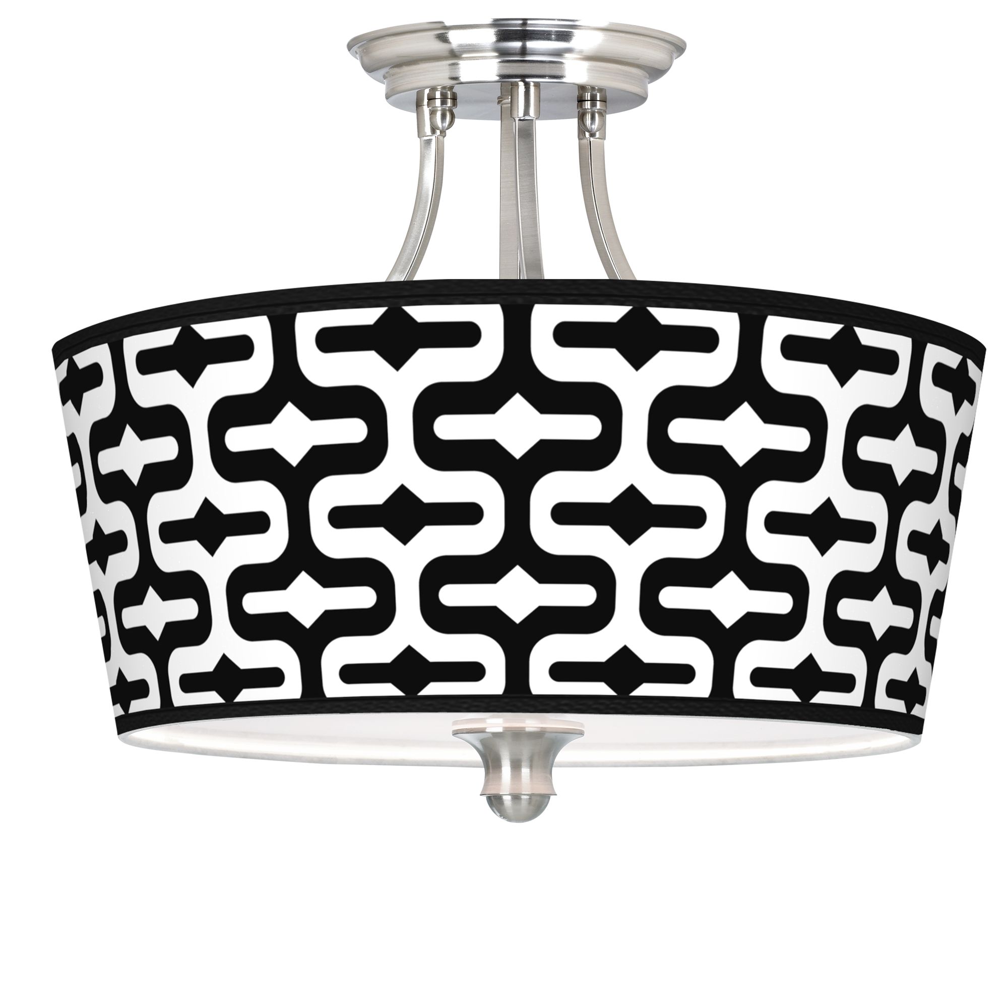 Reflection Tapered Drum Giclee Ceiling Light
