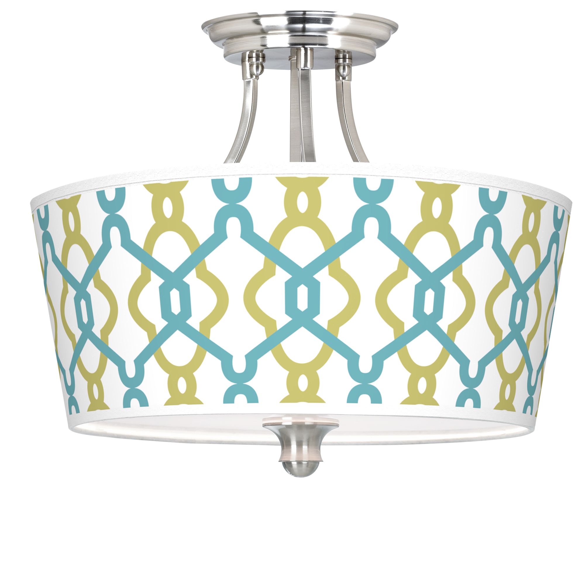 Hyper Links Tapered Drum Giclee Ceiling Light