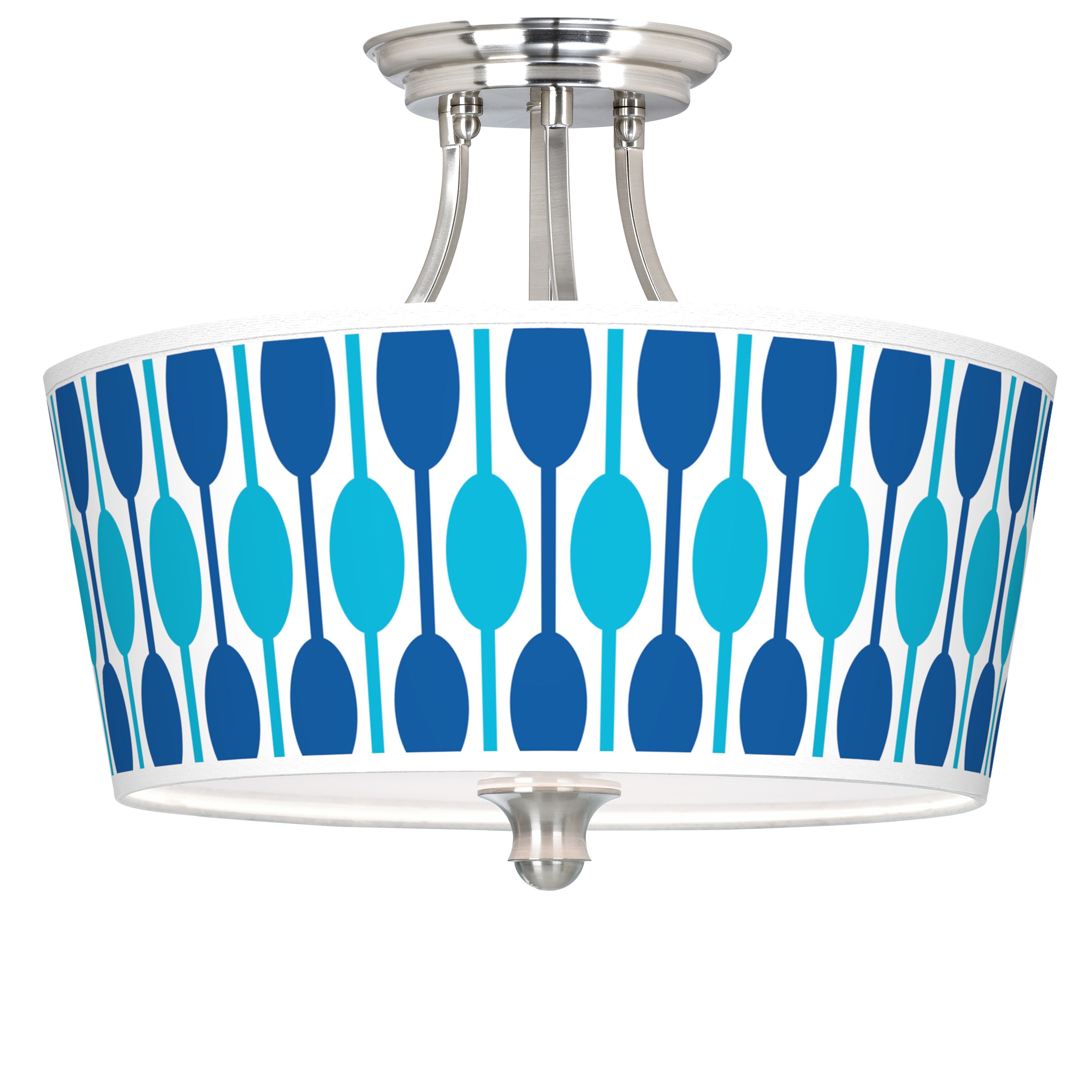 Jet Set Tapered Drum Giclee Ceiling Light
