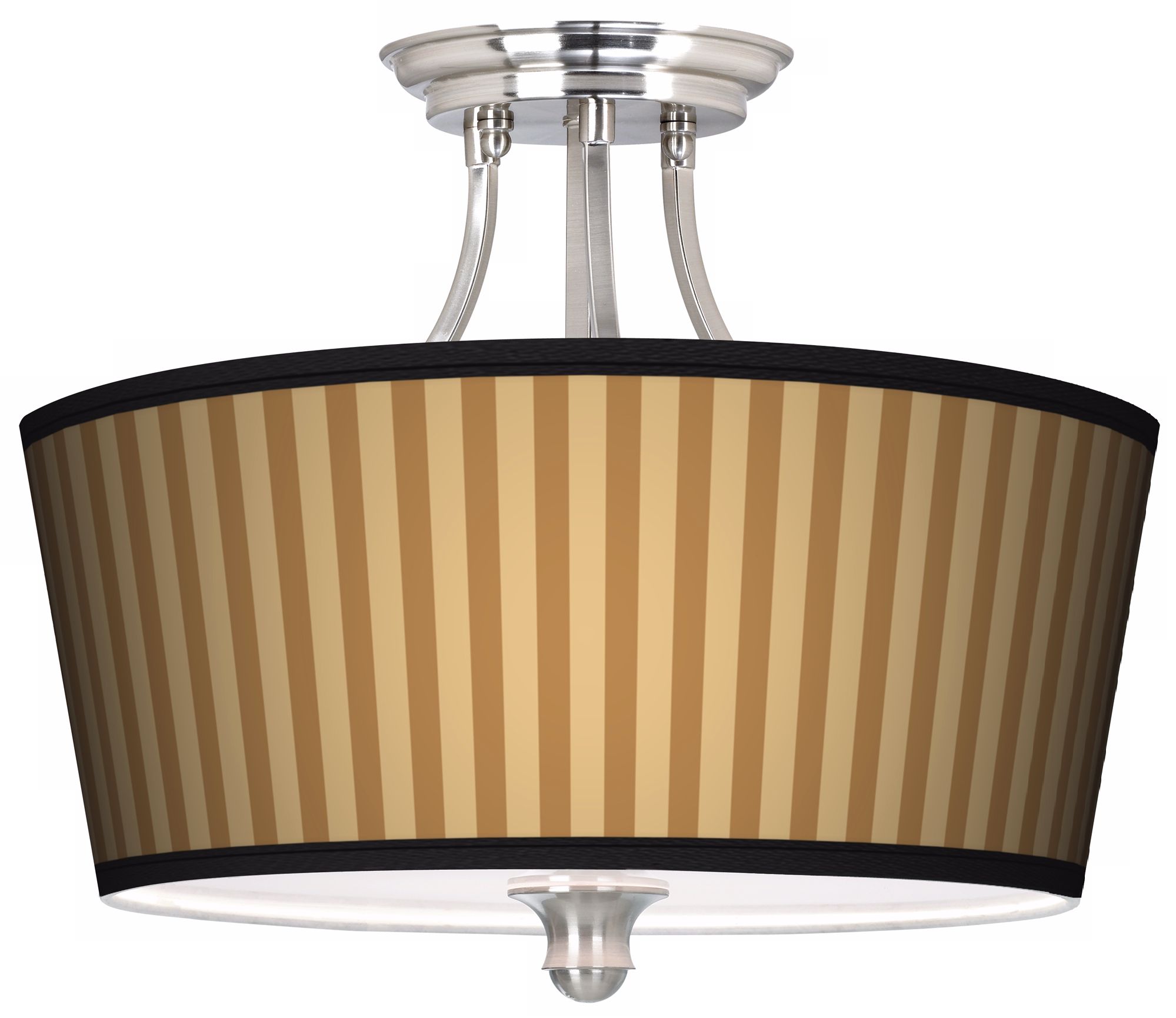 Butterscotch Vertical Tapered Drum Giclee Ceiling Light