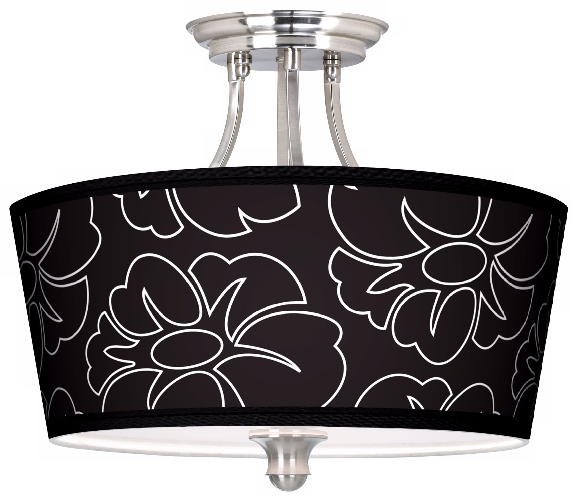 Summer Silhouette Tapered Drum Giclee Ceiling Light