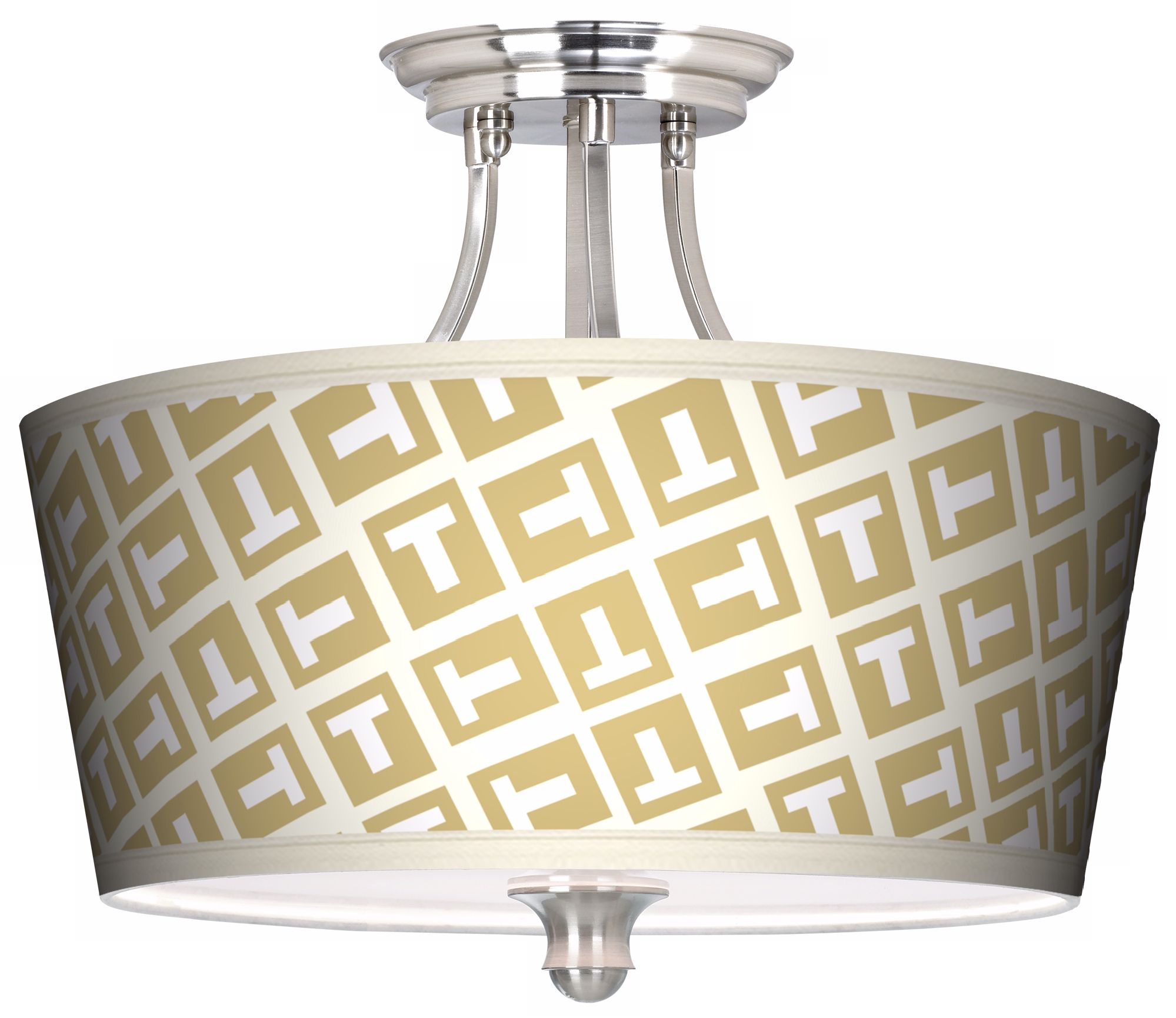 Tee Tumble Tapered Drum Giclee Ceiling Light