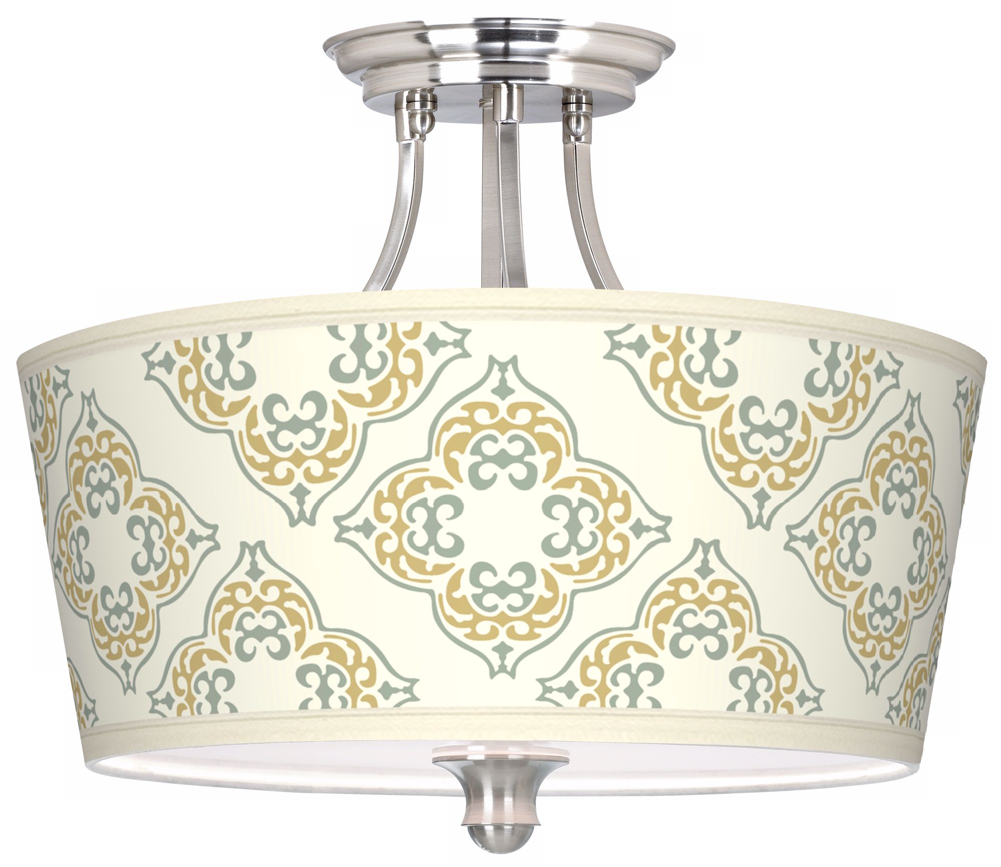 Aster Ivory Tapered Drum Giclee Ceiling Light