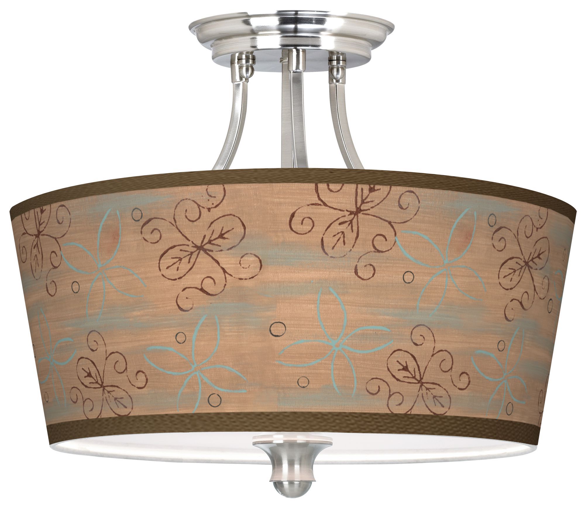 Cedar Lake Tapered Drum Giclee Ceiling Light