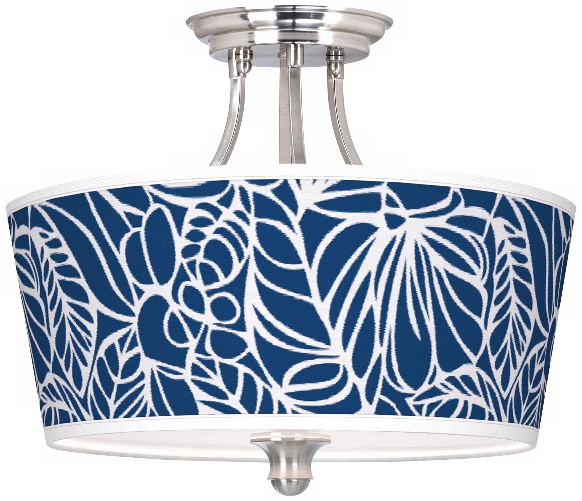 Jungle Rain Giclee Tapered Drum 18" Wide Ceiling Light