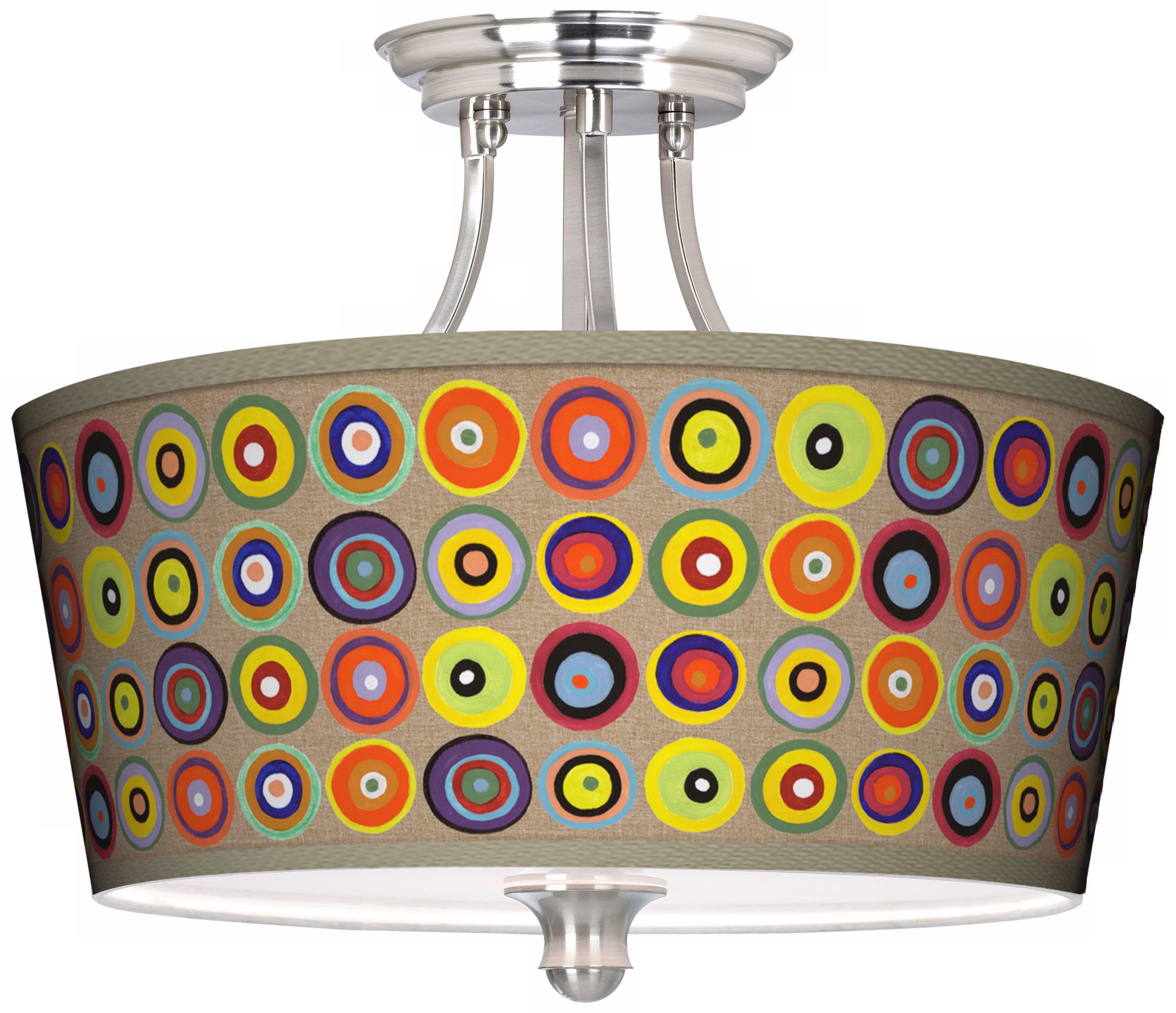 Marbles in the Park Tapered Drum Giclee Ceiling Light