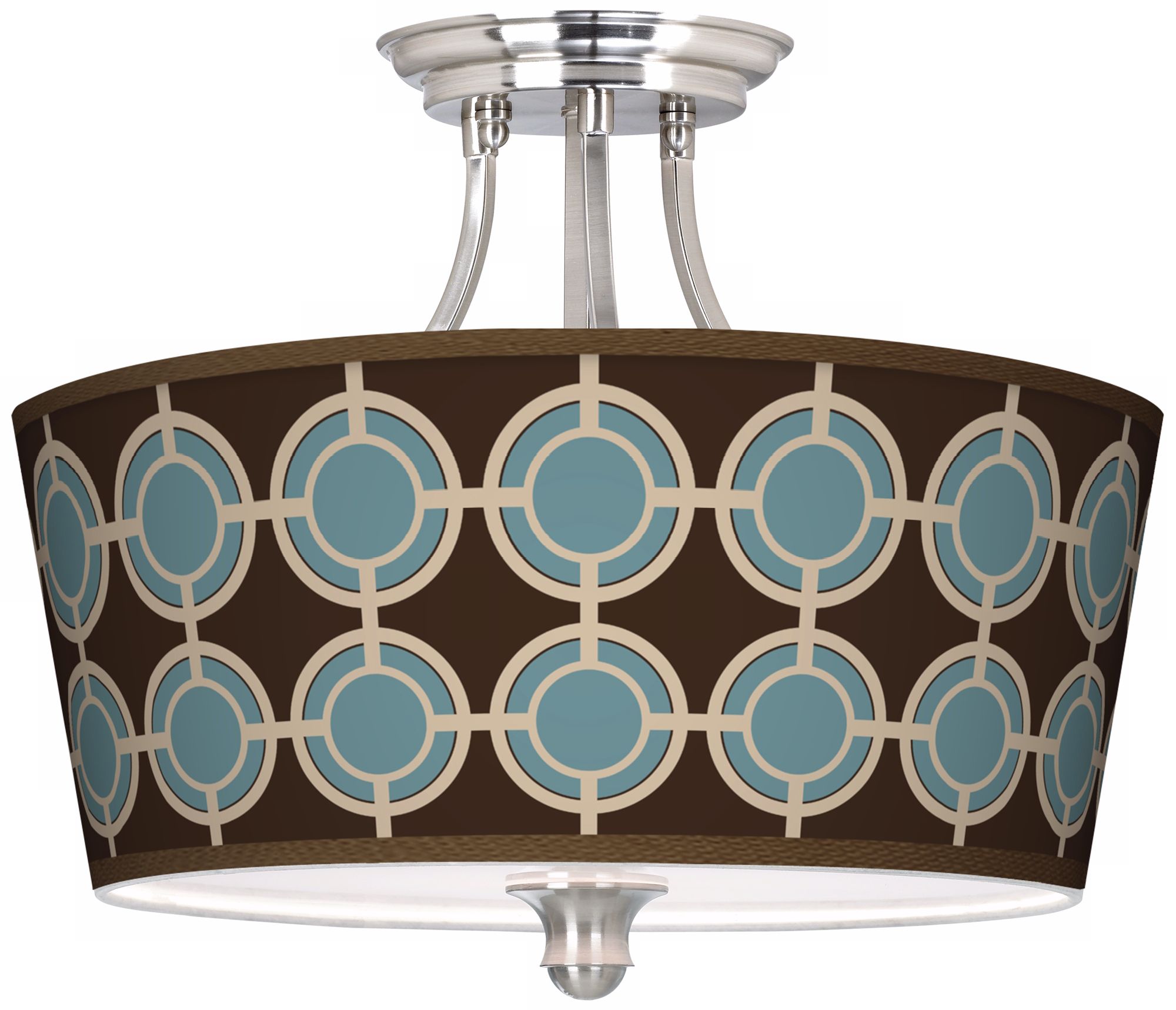 Stacy Garcia Porthole Giclee Tapered Drum Ceiling Light