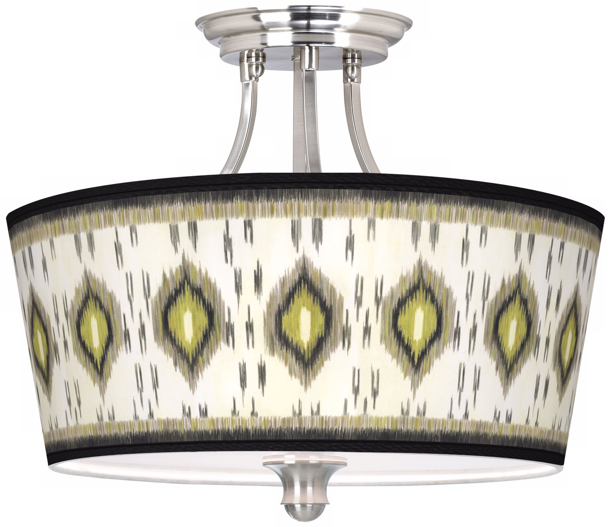 Desert Ikat Tapered Drum Giclee Ceiling Light