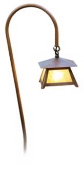 Crook Arm Copper Lantern 27 34 High Path Light M1095