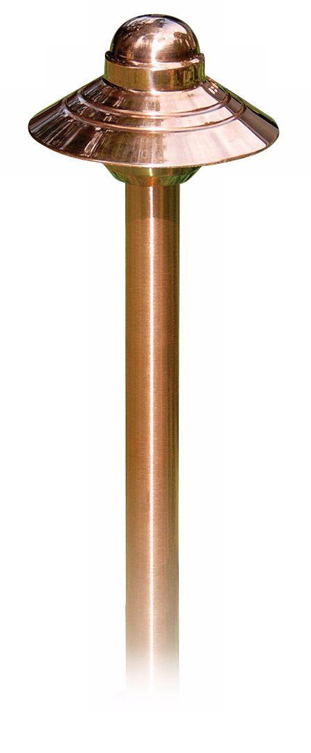 China Hat Copper 11 1/2" High Landscape Path Light