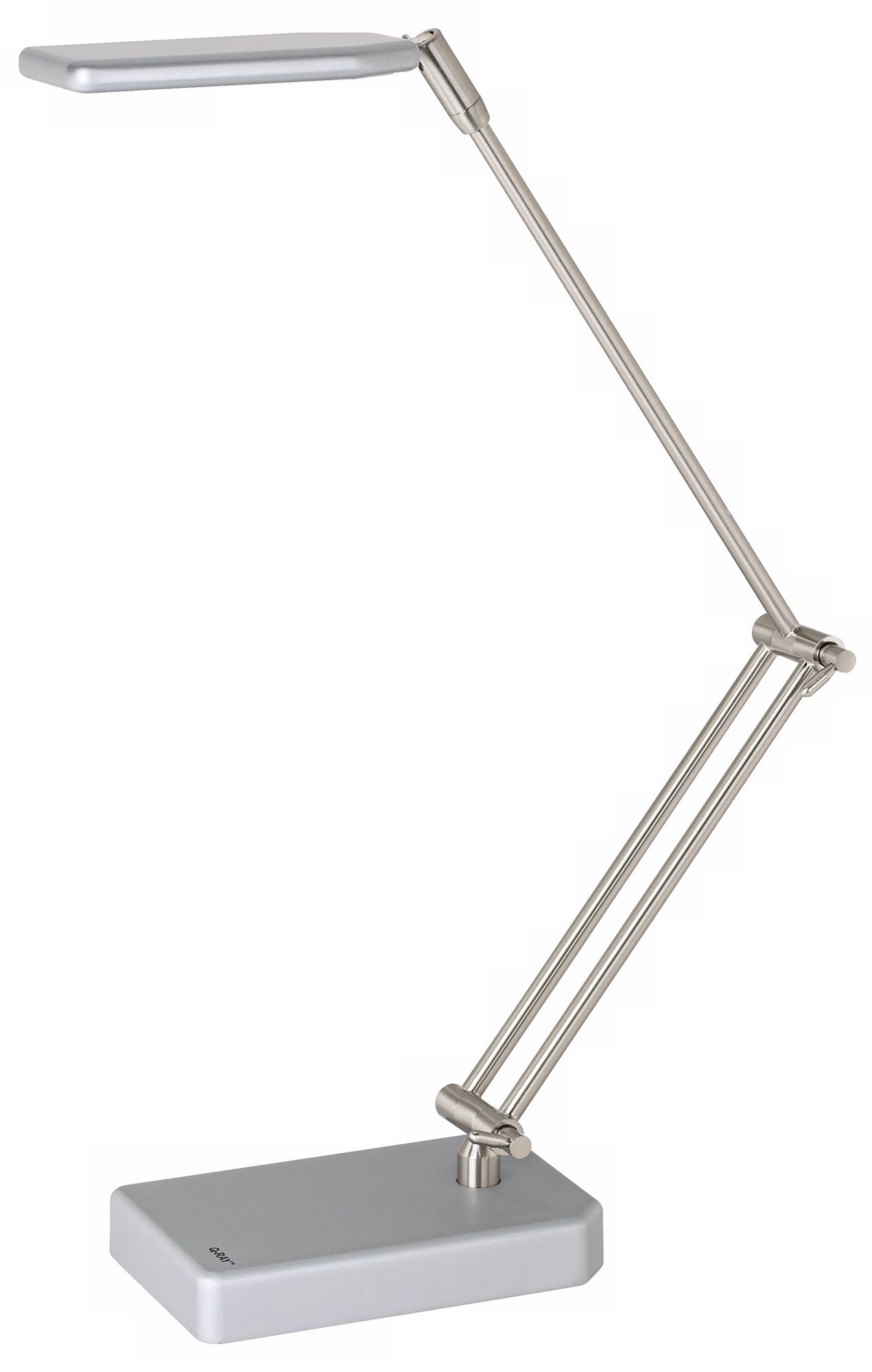 Adjustable Energy Efficient LED Silver Finish Desk Lamp