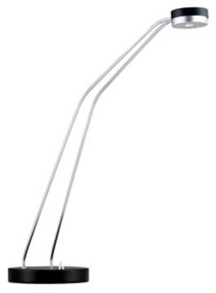 Archie Chrome and Black LED Desk Lamp M1273