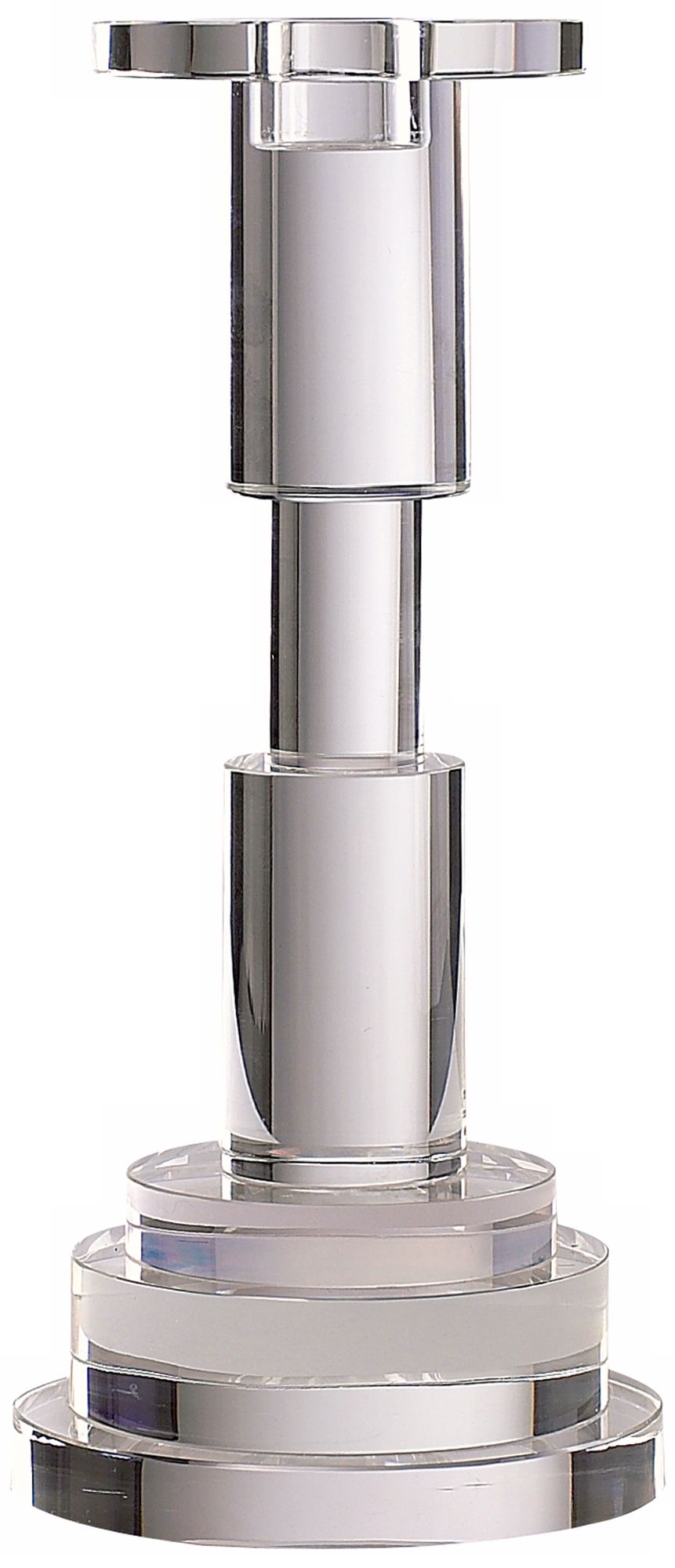 Crystal Rod 12 1/2" High Candle Holder