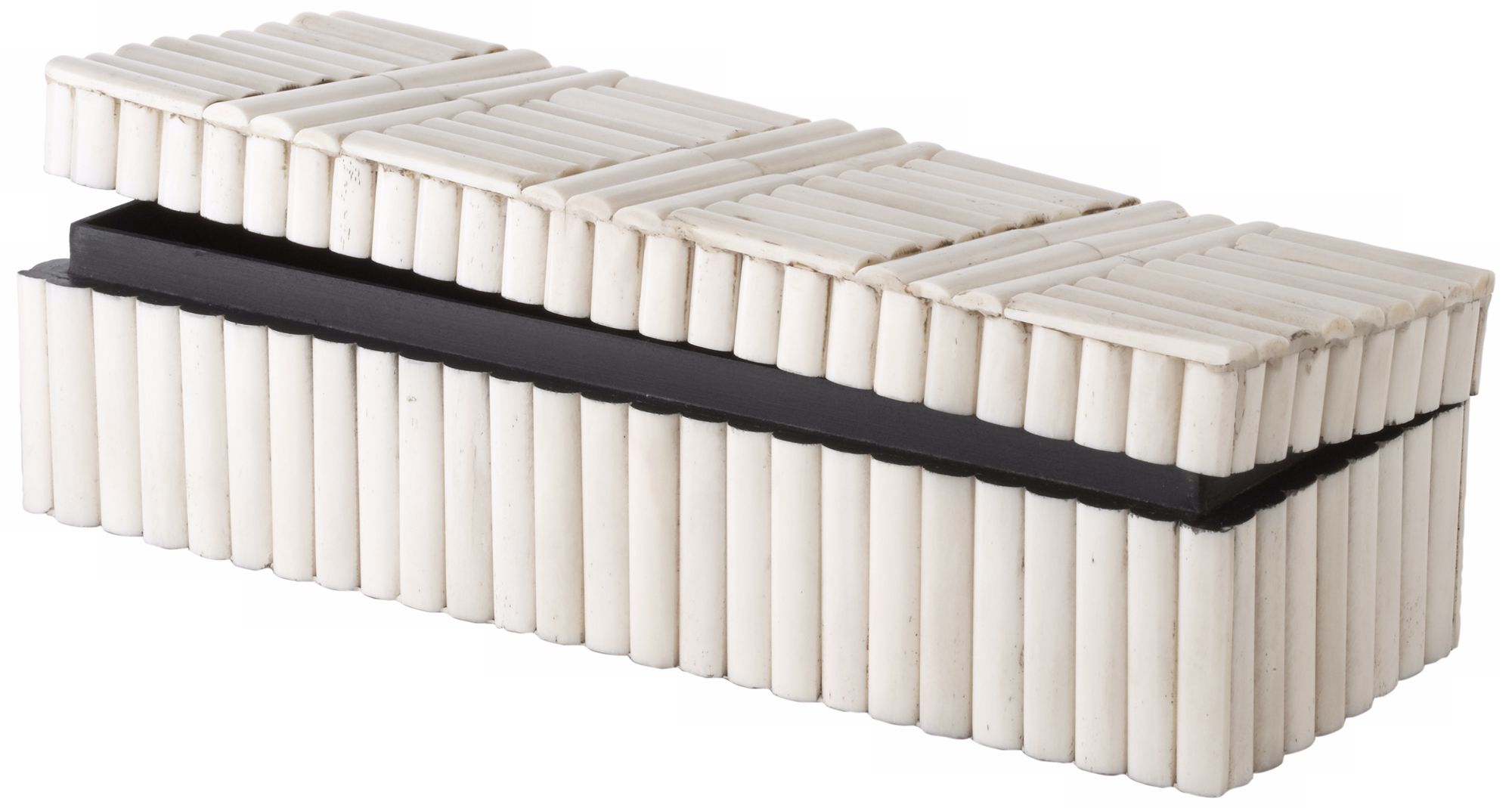 Bone Rod Pattern Rectangular Accent Box