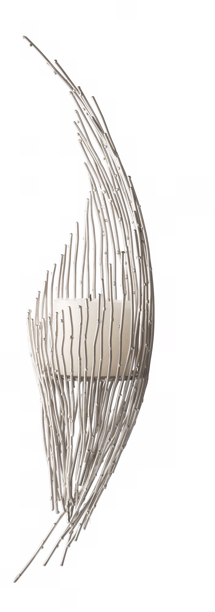 Nickel Dot Wire Wall Sconce M1314