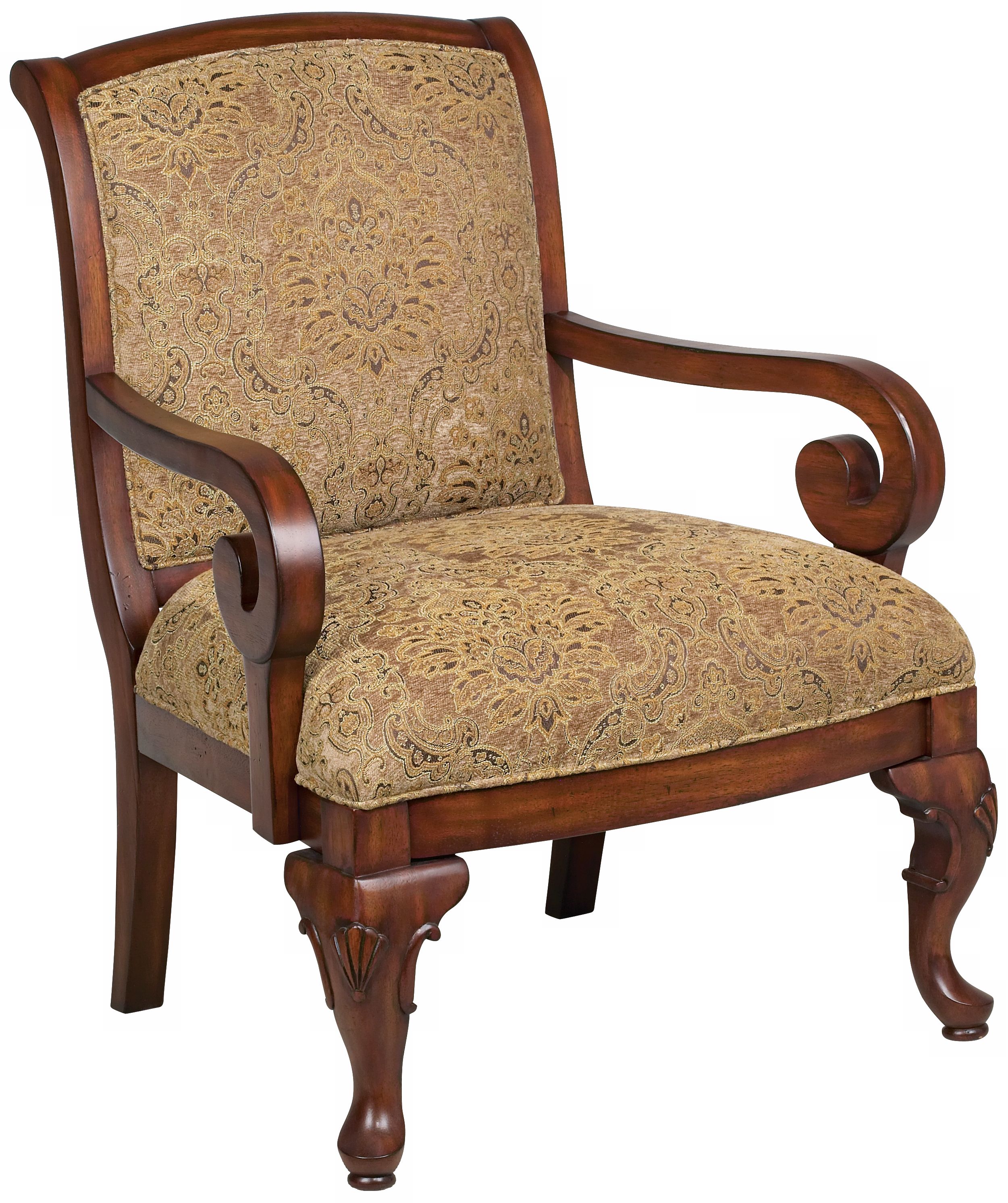 Sabine Chenille Fruitwood Chair