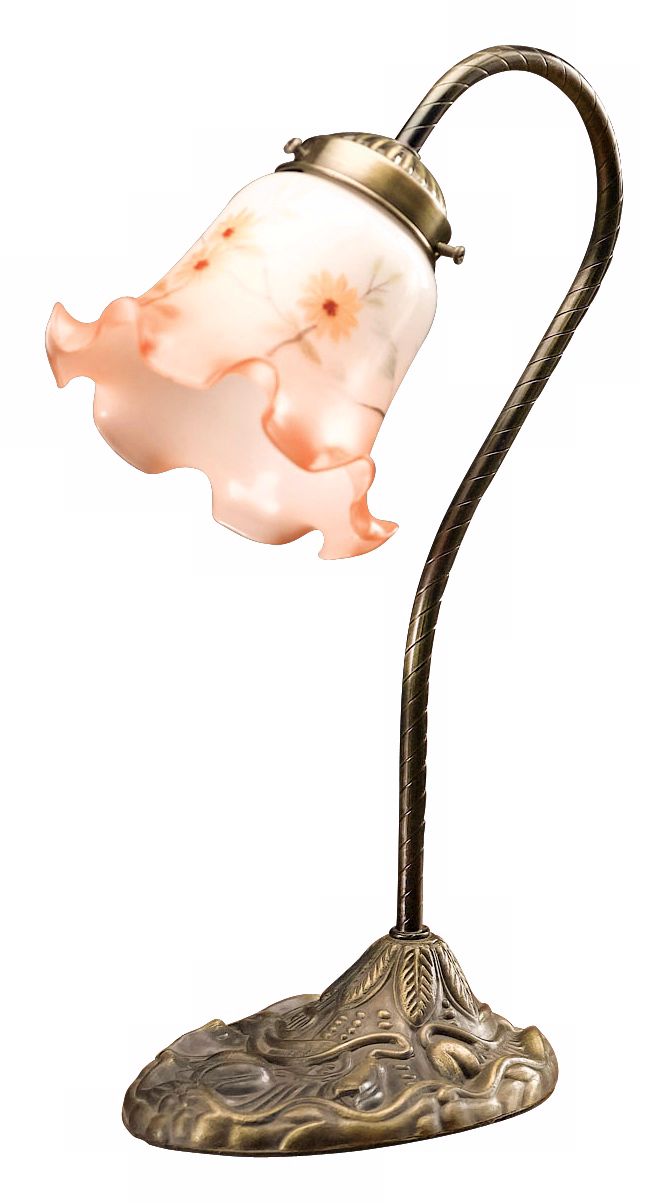 Tulip Art Glass Accent Lamp