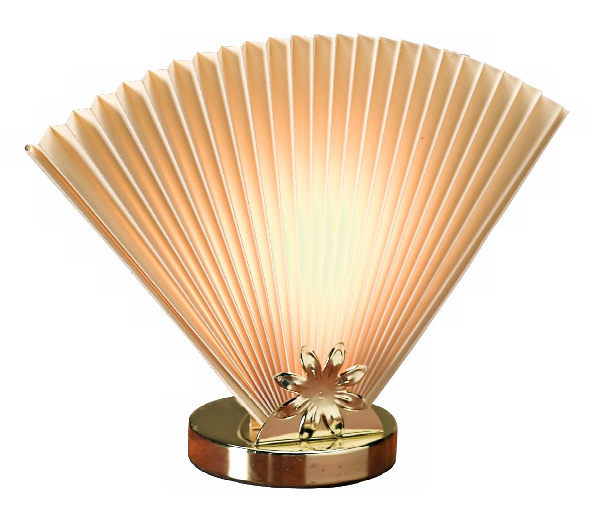 Beige Fan Accent Lamp