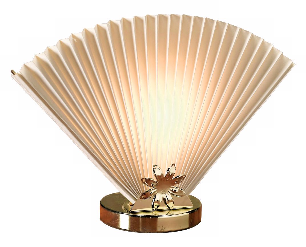 Ivory Fan Accent Lamp