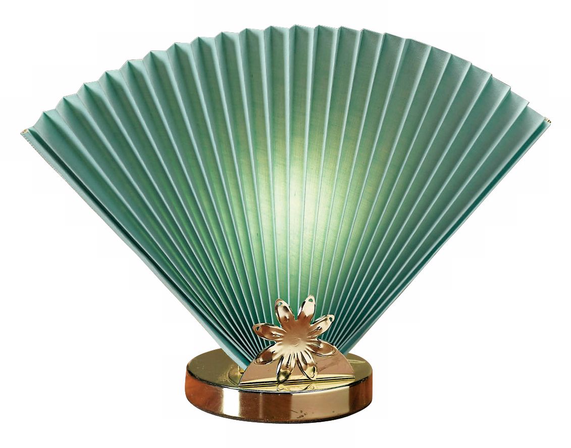 Sage Green Fan Accent Lamp