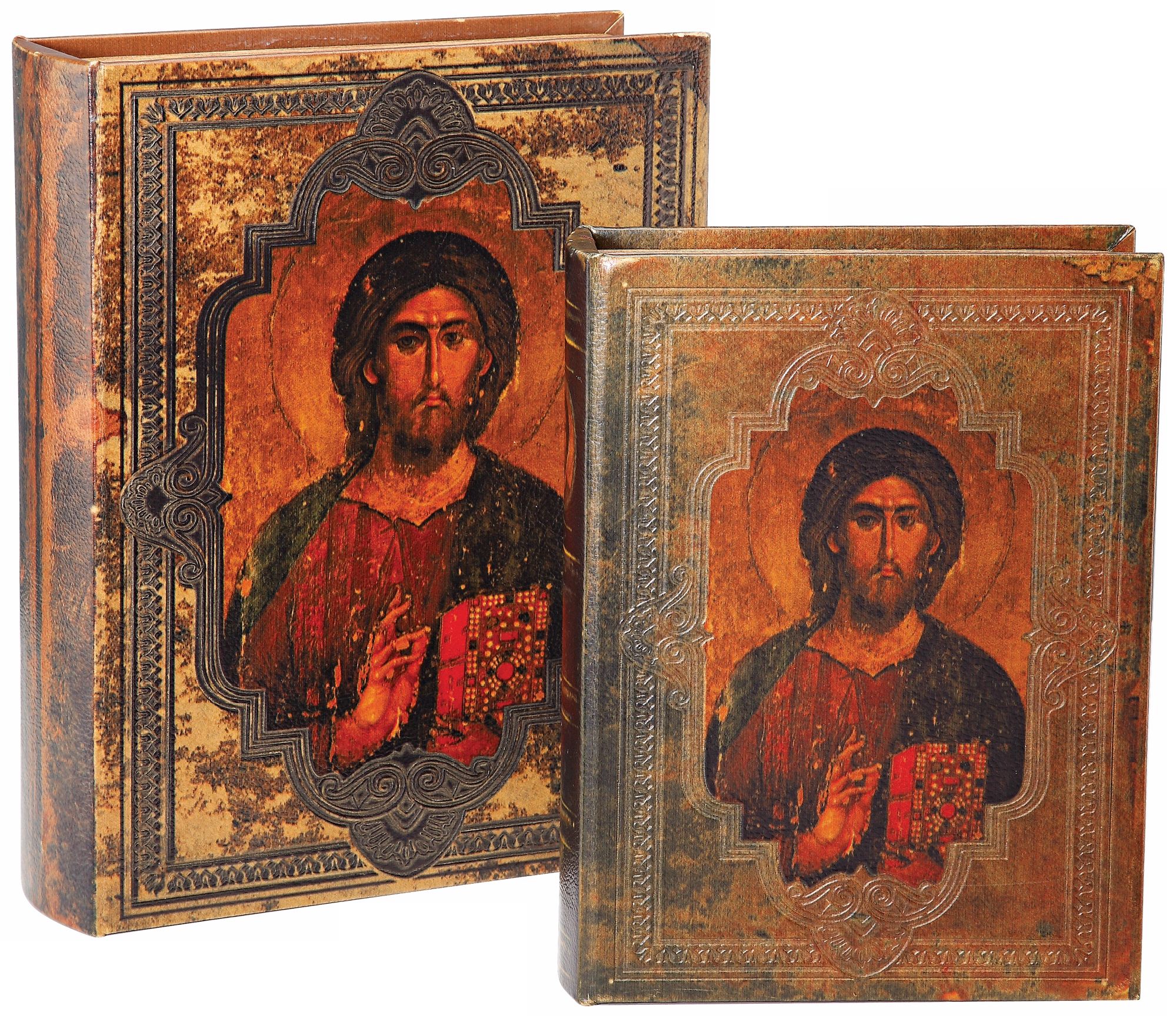 Set of Two Spiritual Figure Book Boxes
