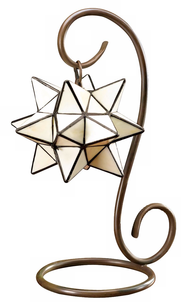 Star Tiffany Style Glass Accent Lamp
