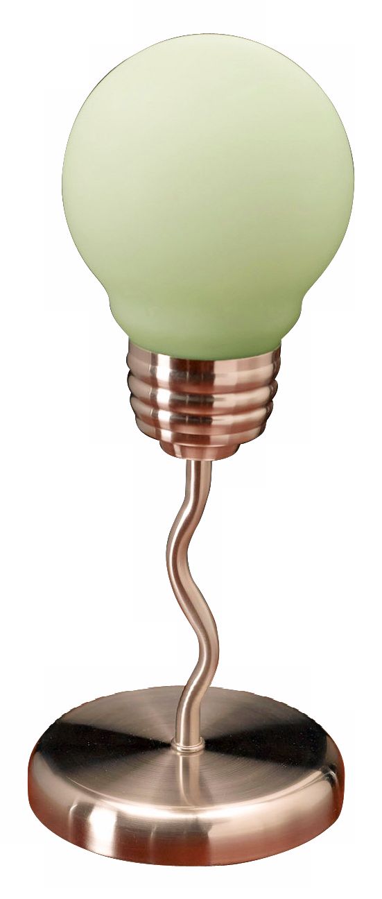 Green Light Bulb Accent Lamp