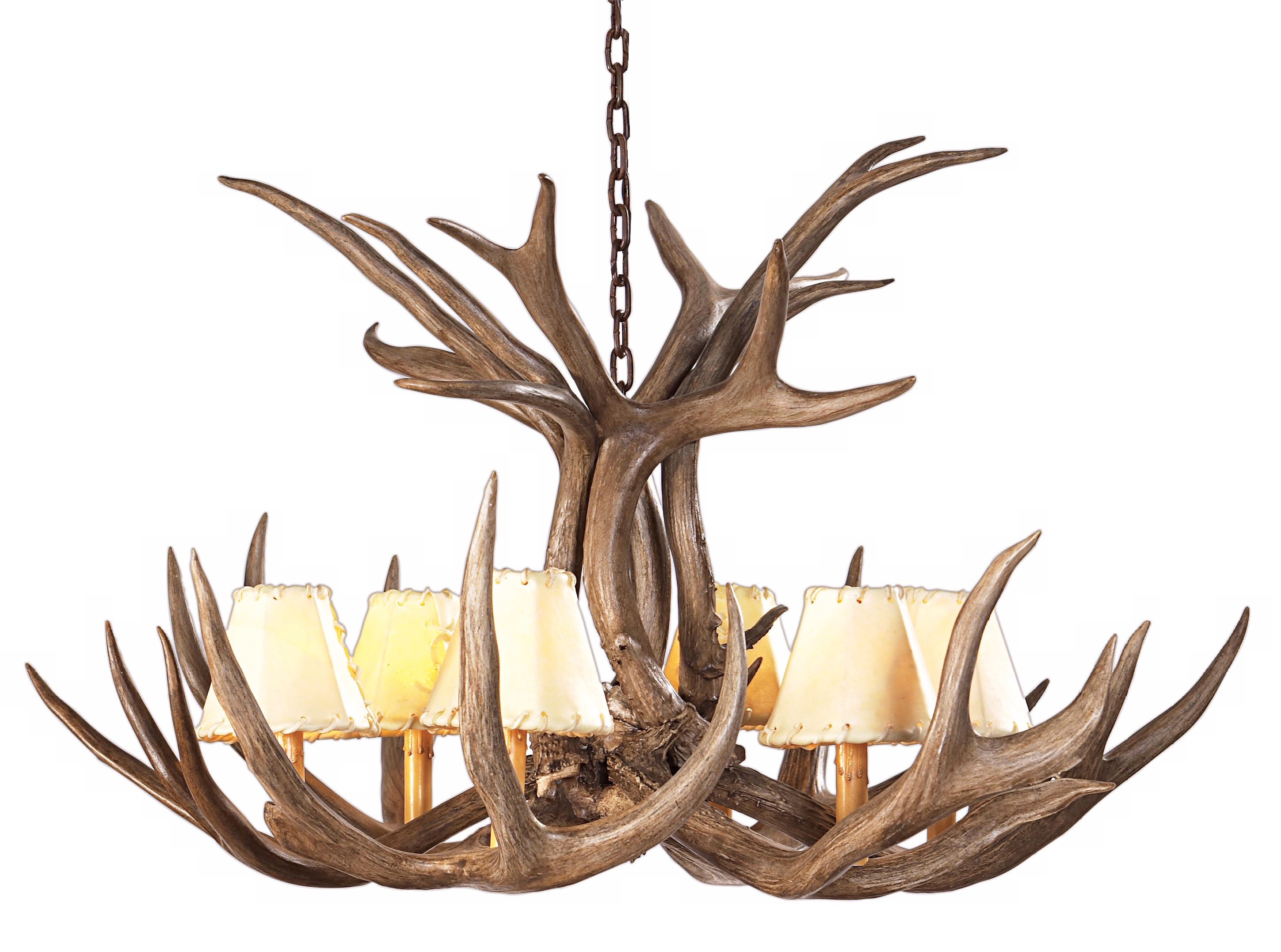 Mule Deer Antler 34" Wide Chandelier