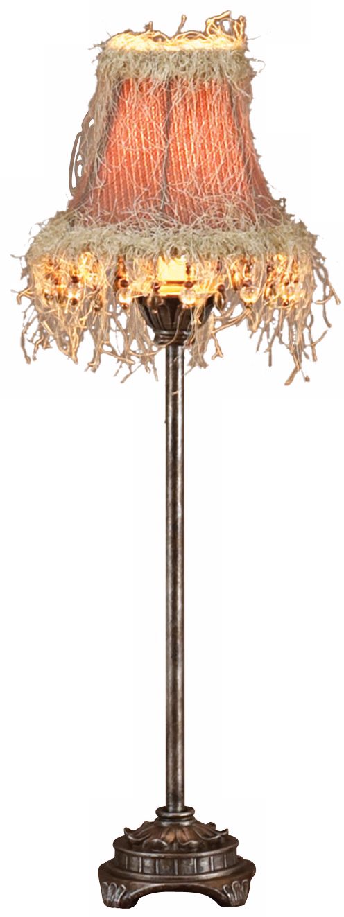 Fringed Shade Petite Buffet Lamp
