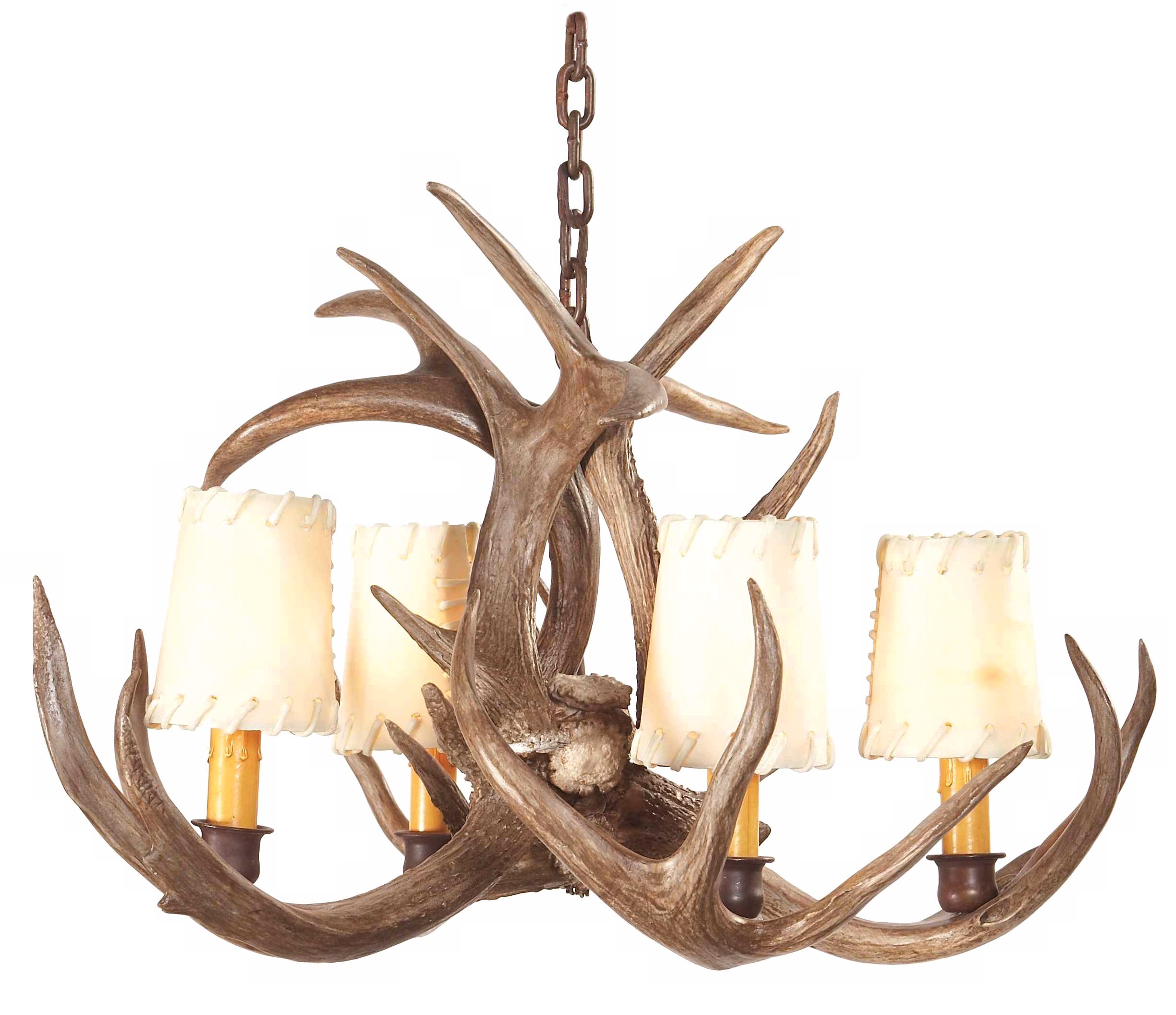 Small Coues Deer Antler Chandelier
