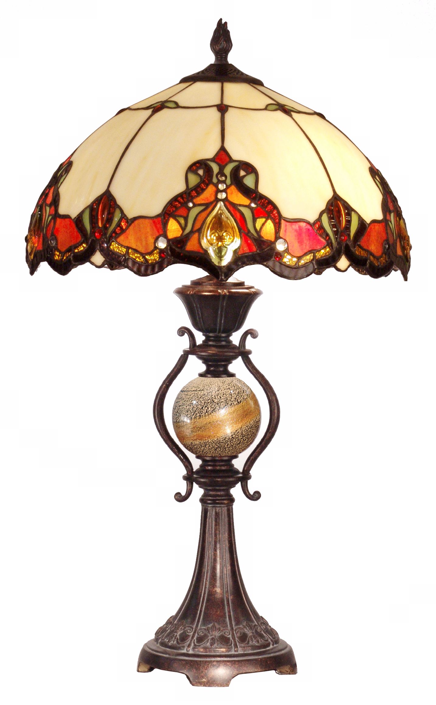 Dale Tiffany North Cape Art Glass Table Lamp