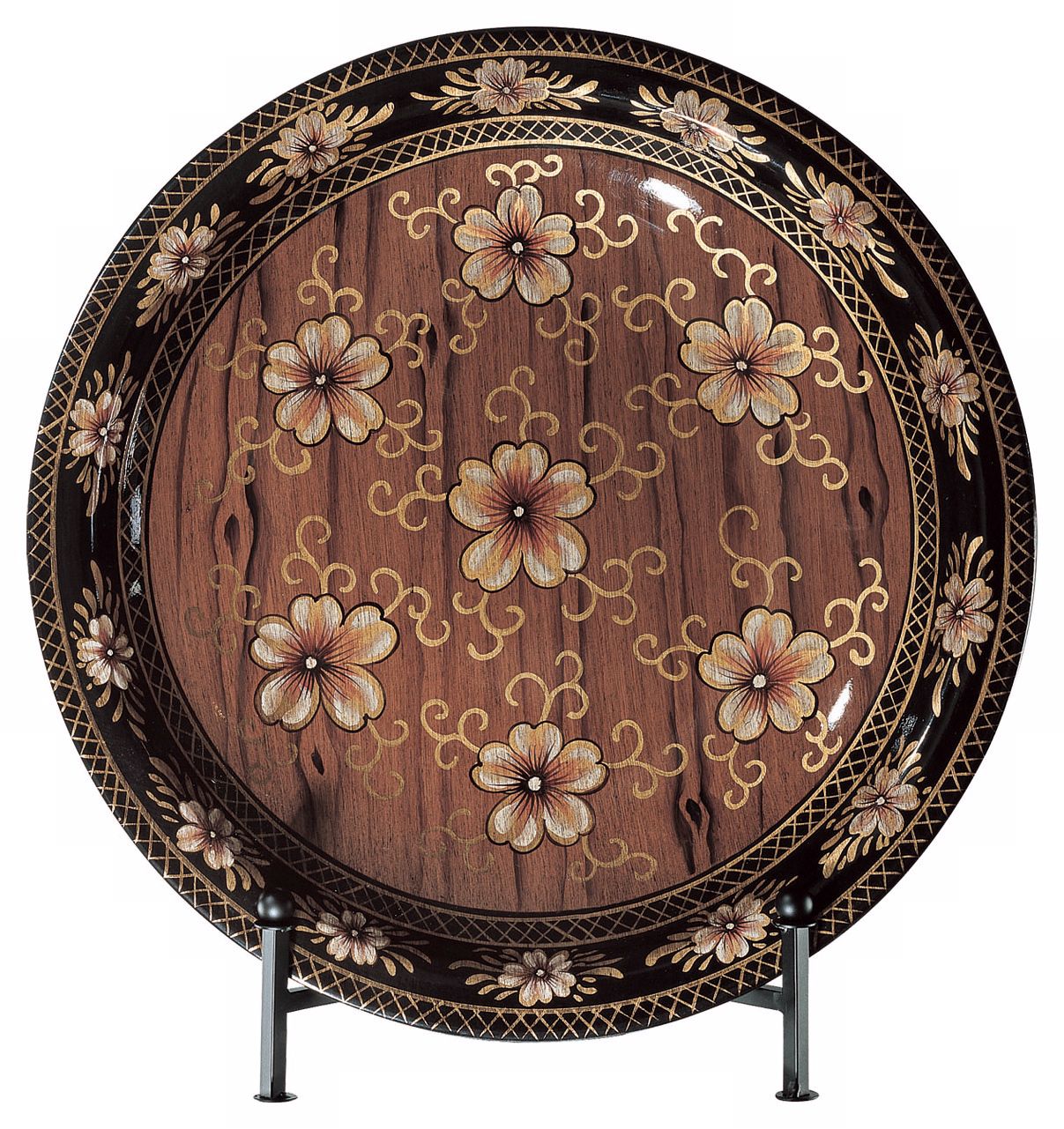Woodridge Floral Charger with Stand