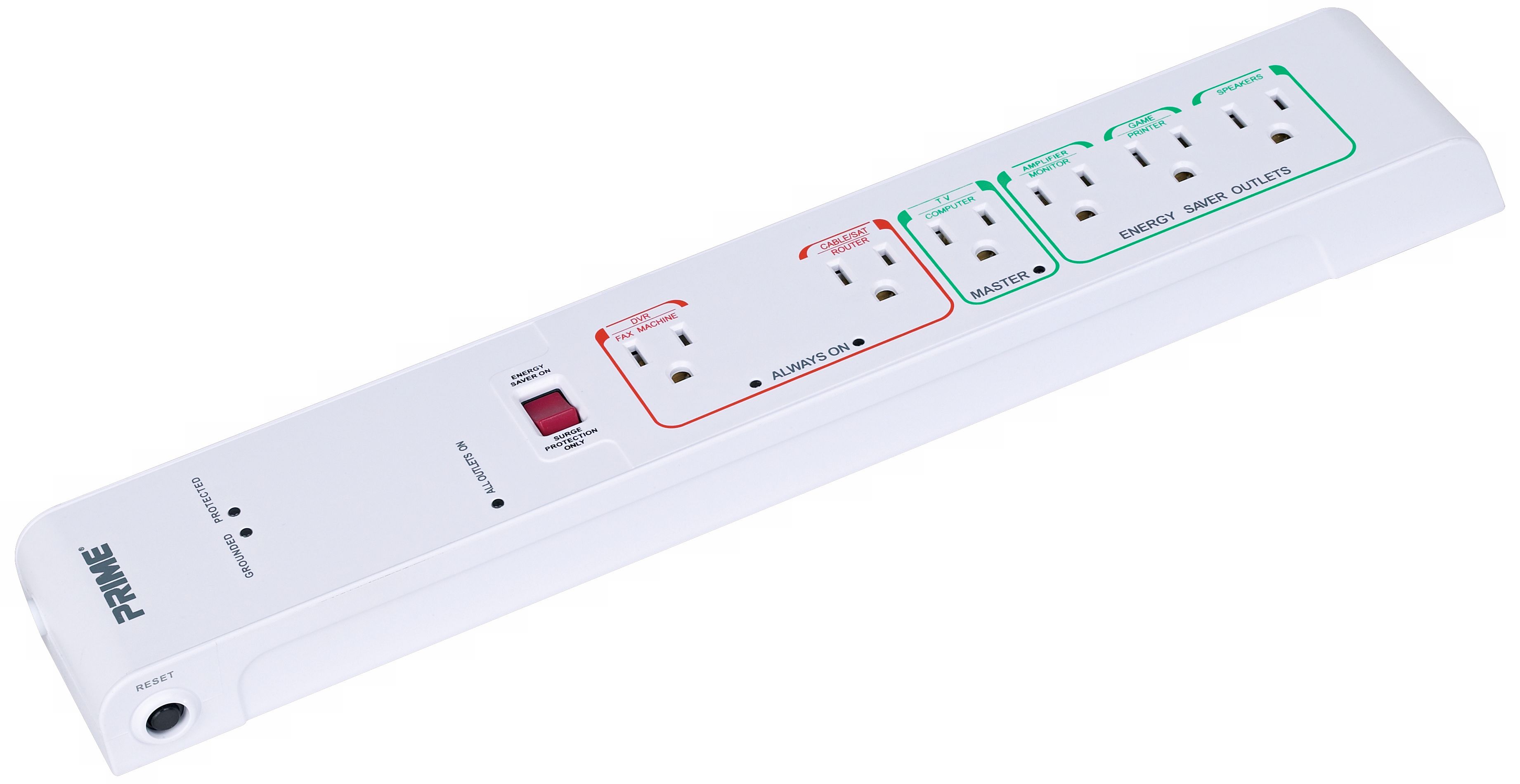 Energy Saver Six Outlet Surge Protector