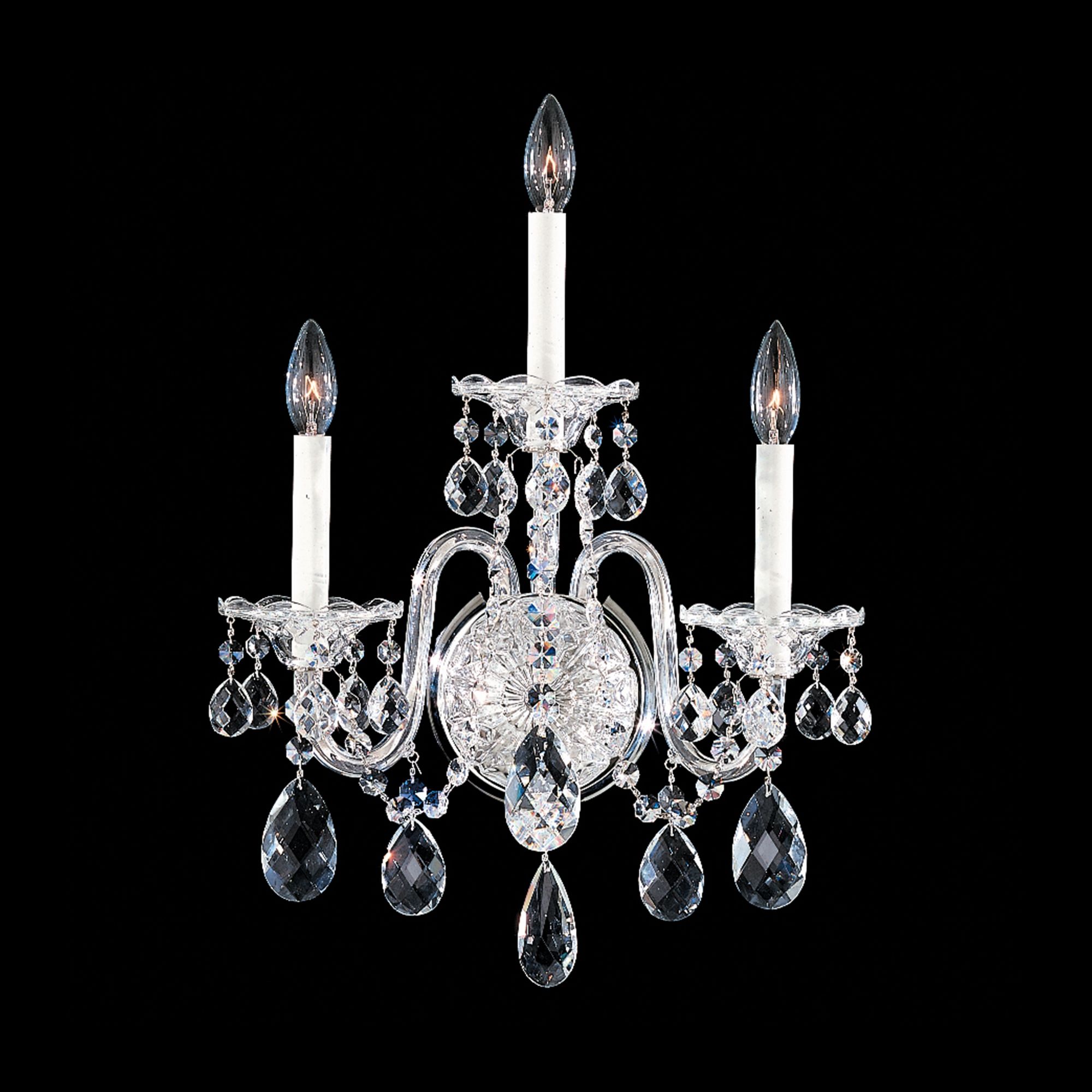 Schonbek Sterling Collection 3-Light Crystal Wall Sconce