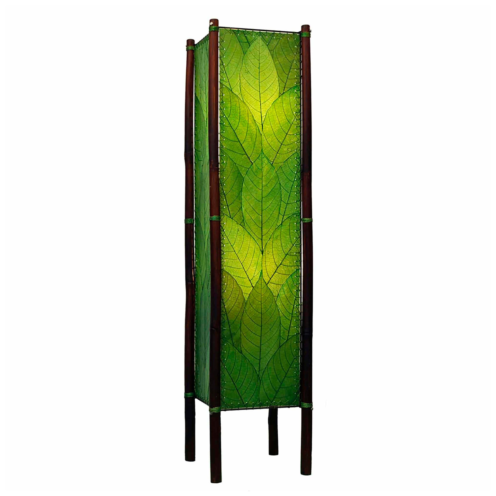 Eangee Fortune Green Cocoa Leaves Tower Floor Lamp