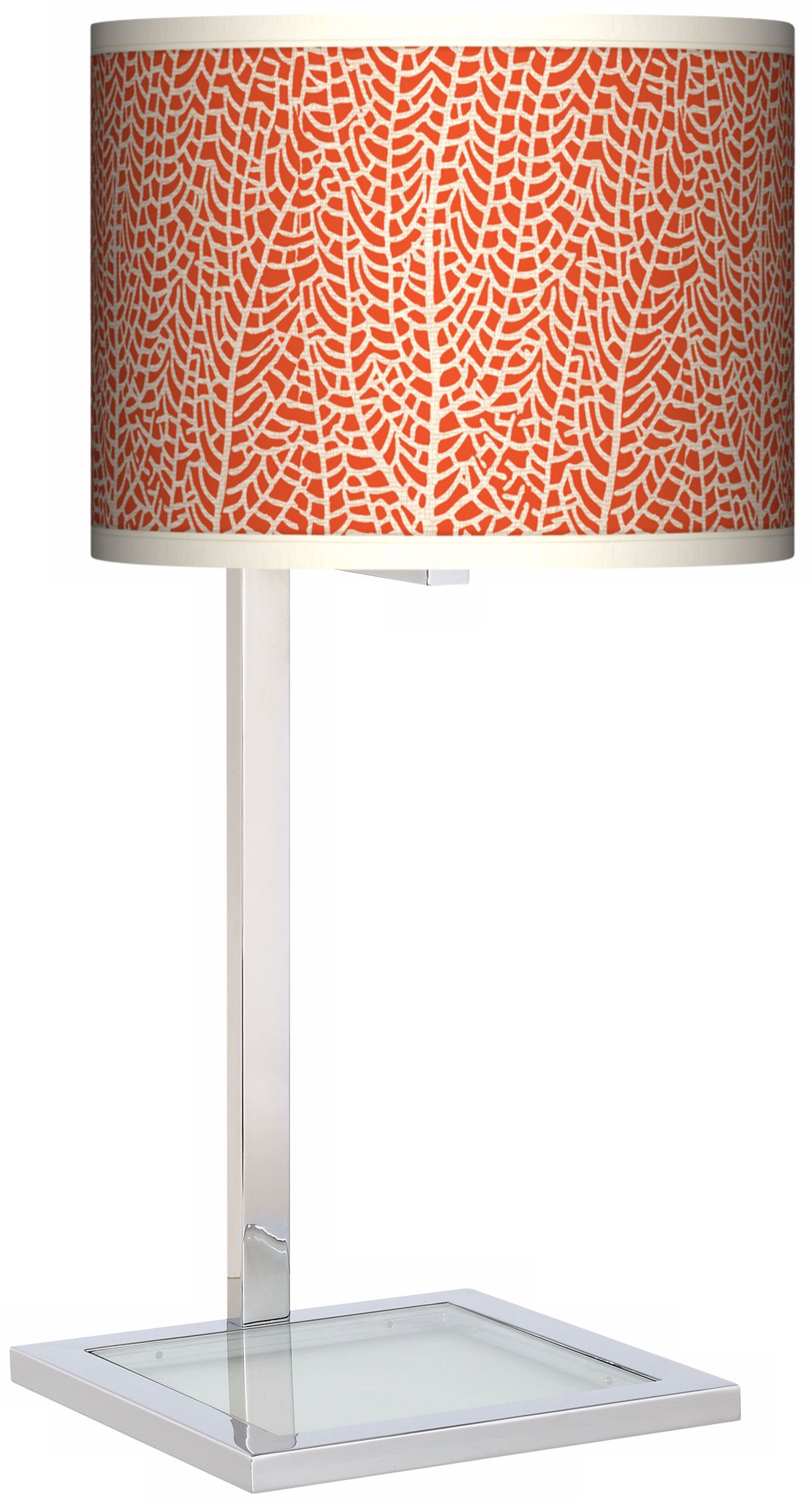 Stacy Garcia Seafan Coral Glass Inset Giclee Table Lamp