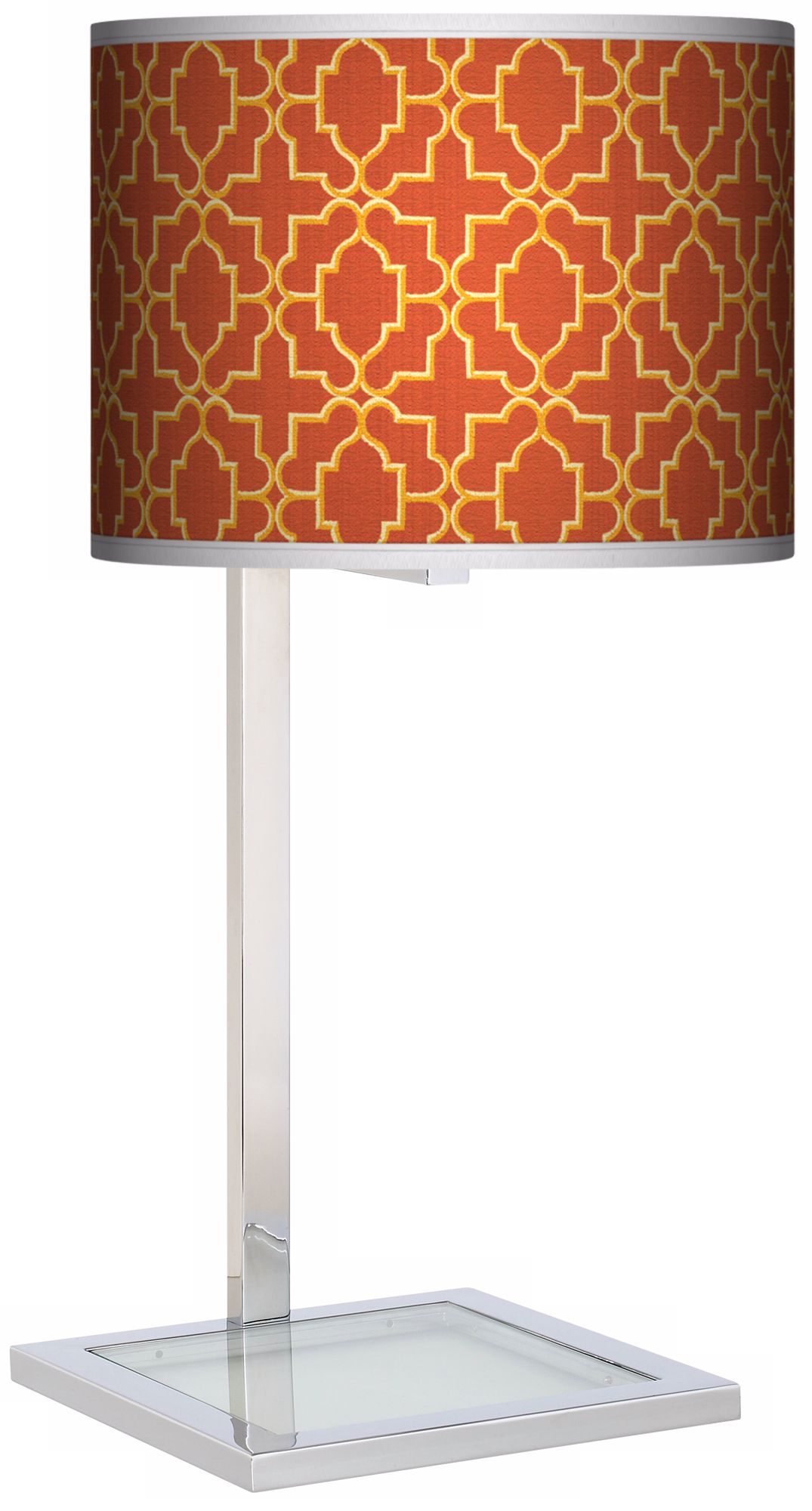 Stacy Garcia Santorini Lattice Suns Glass Inset Table Lamp