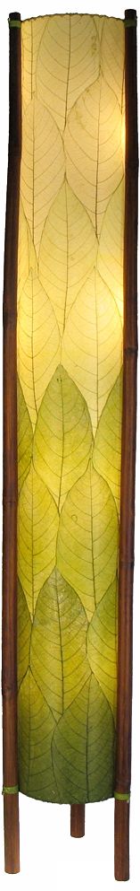 Eangee Giant Hue Series Green Cocoa Leaves Tower Floor Lamp