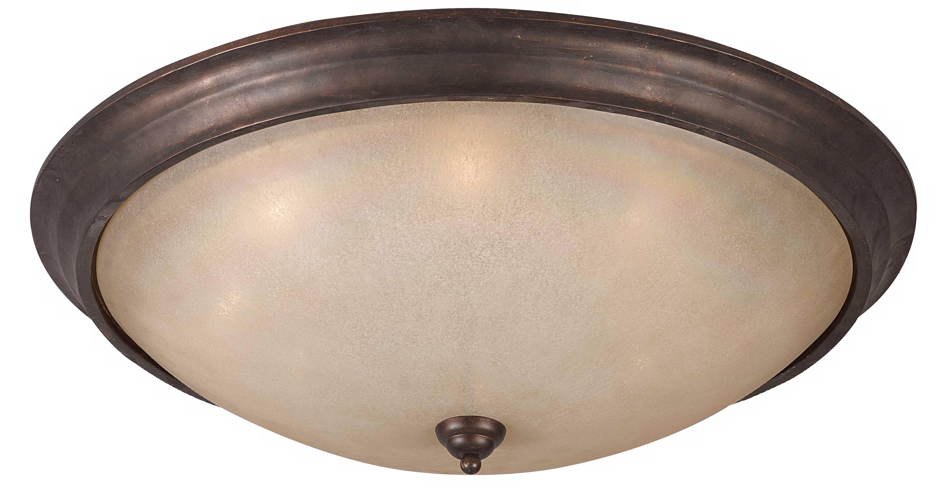 La Costa Bronze Finish 33" Wide Flushmount Ceiling Light