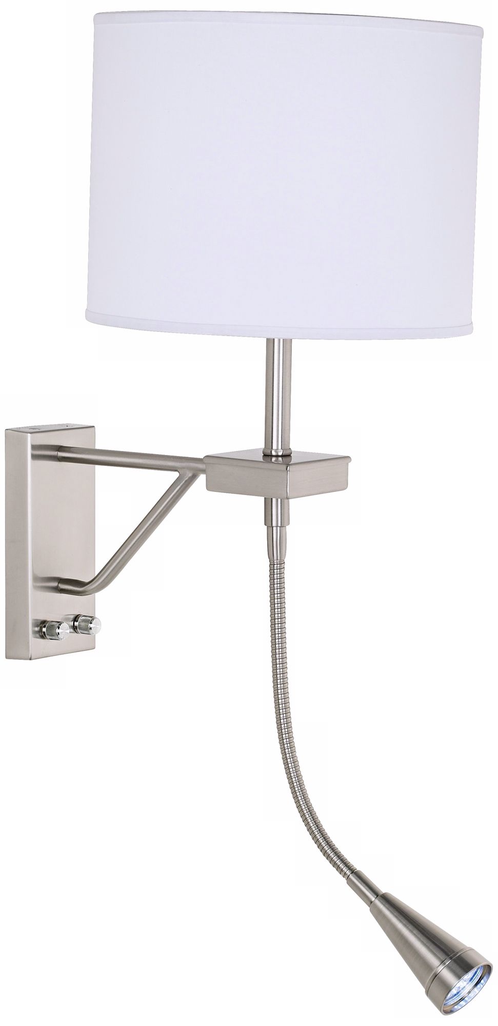 Multi-Function Gooseneck LED Plug-In Sconce