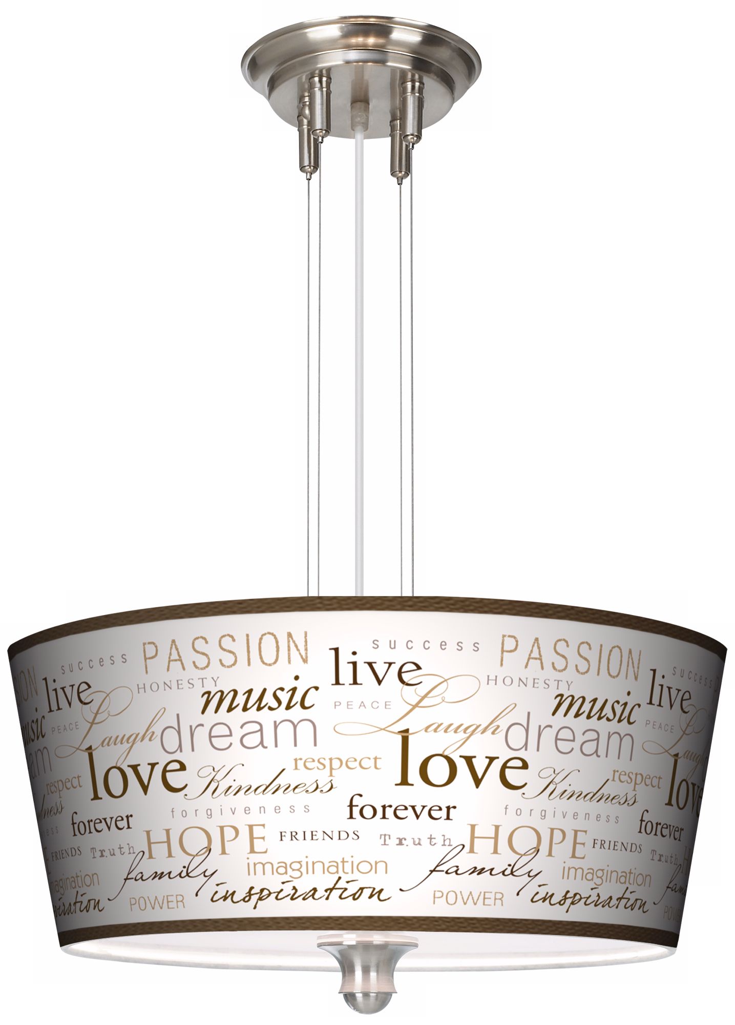 Positivity 18" Wide 3-Light Pendant Chandelier