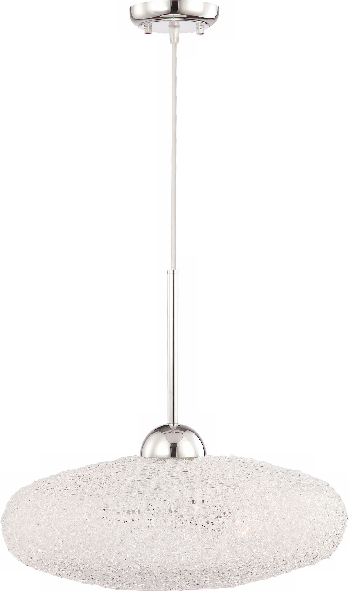 Oval Collection Acrylic 18" Wide Pendant Chandelier