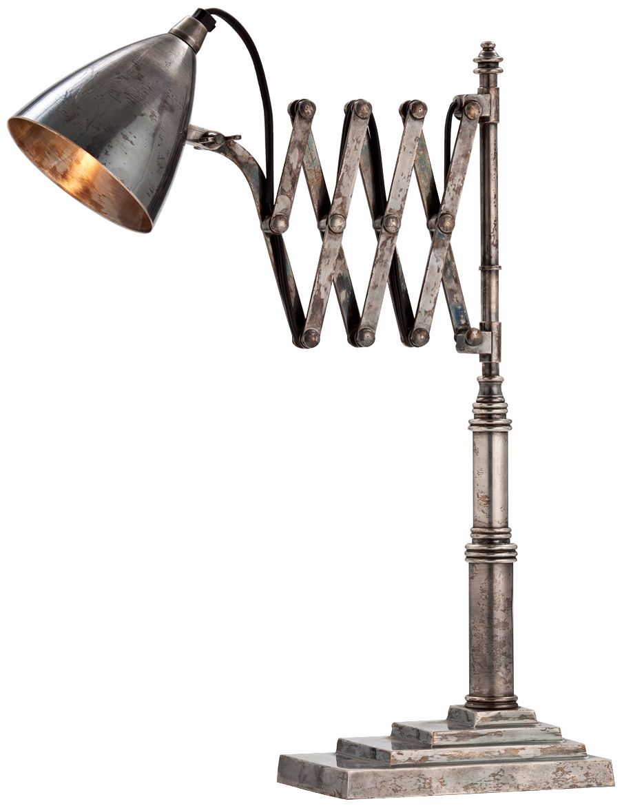 Arteriors Home Fraiser Antique Silver Adjustable Desk Lamp