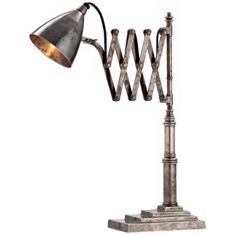 Arteriors Home Fraiser Antique Silver Adjustable Desk Lamp